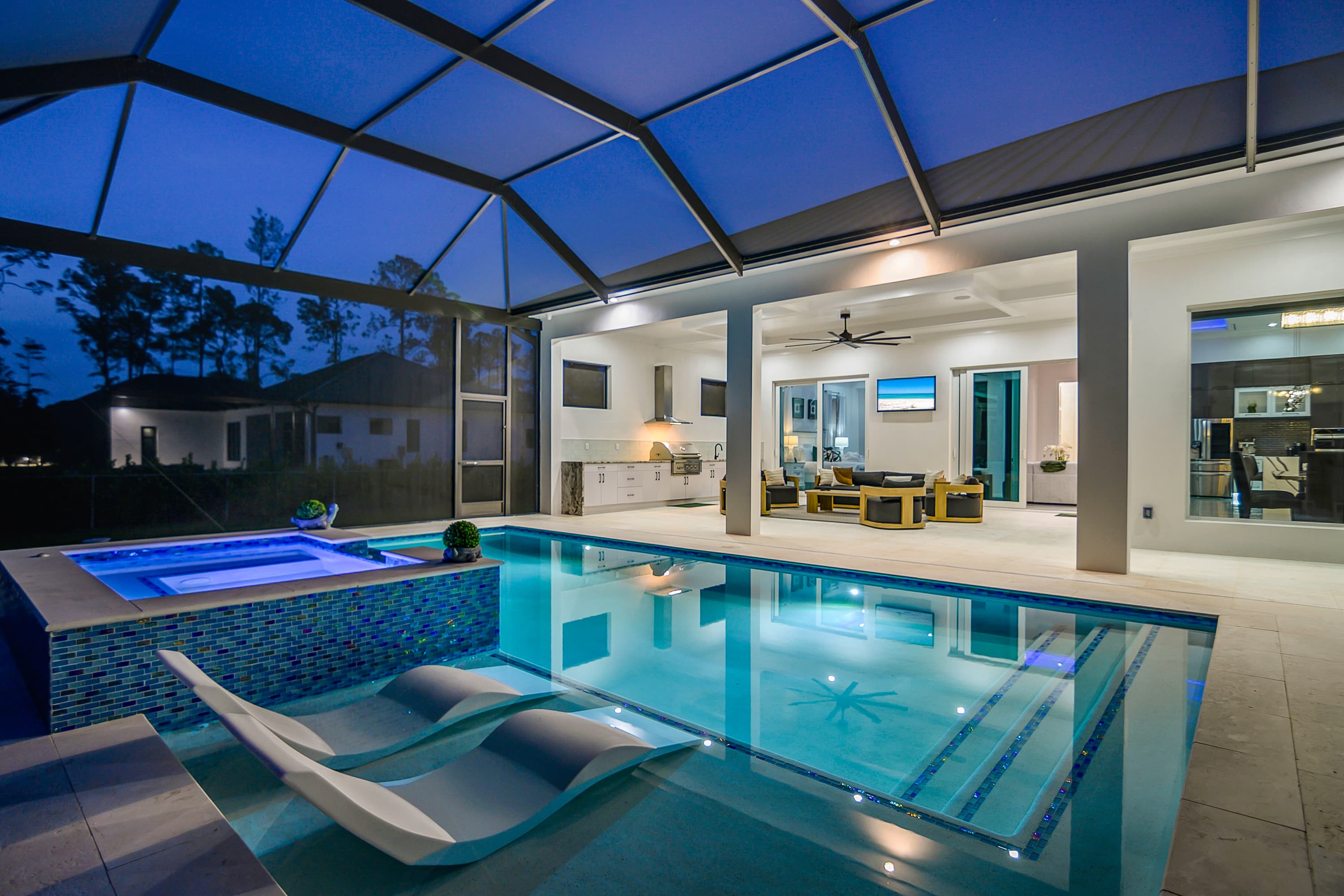 Pool and Spa Ambient Evening