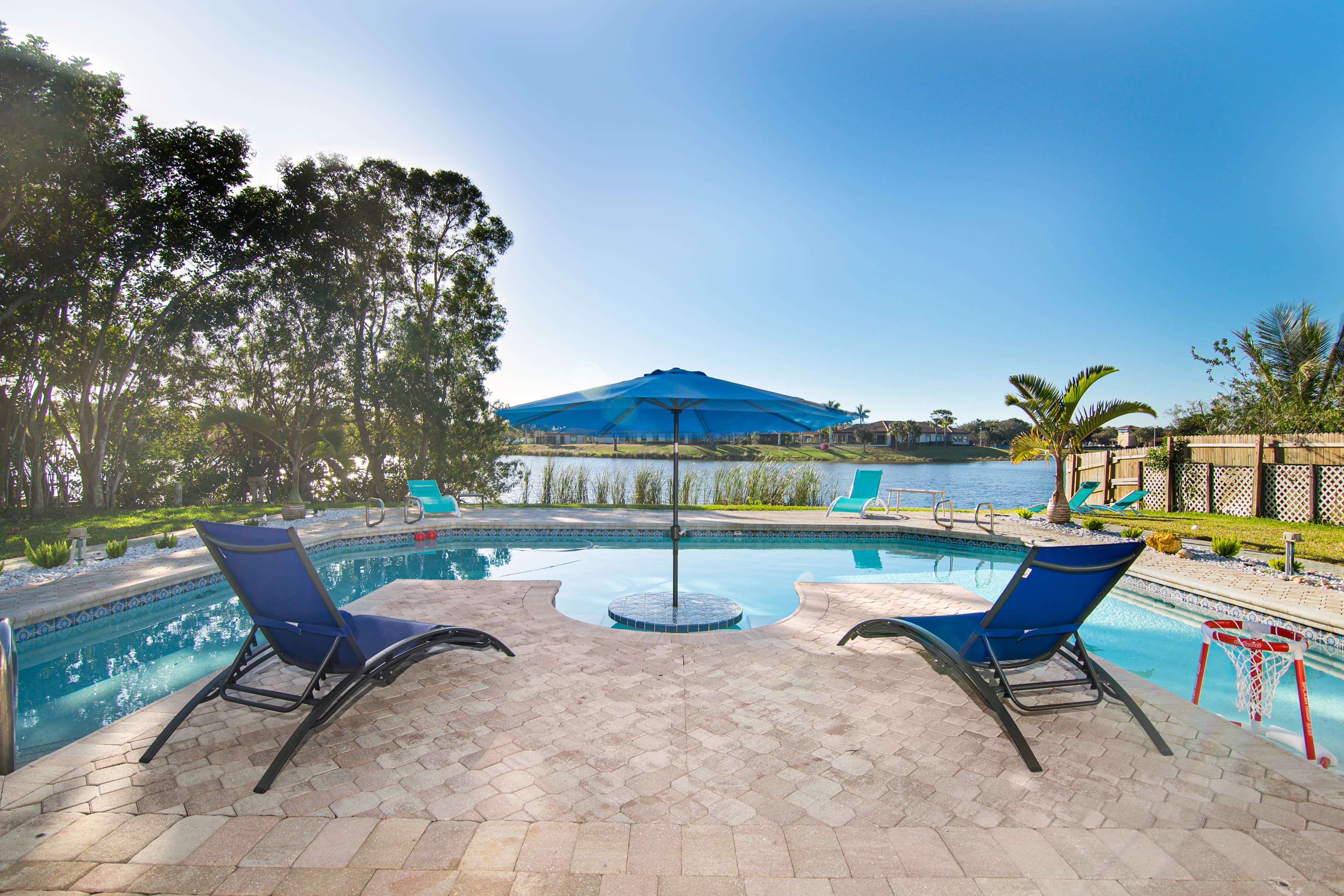 Pool with Lake View